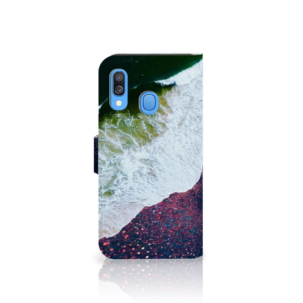 Samsung Galaxy A40 Book Case Sea in Space