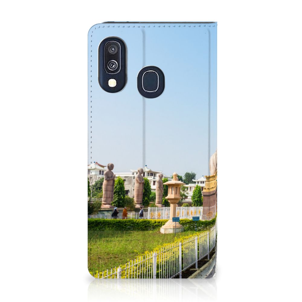 Samsung Galaxy A40 Book Cover Boeddha