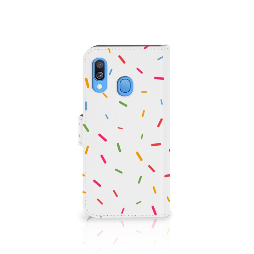 Samsung Galaxy A40 Book Cover Donut Roze