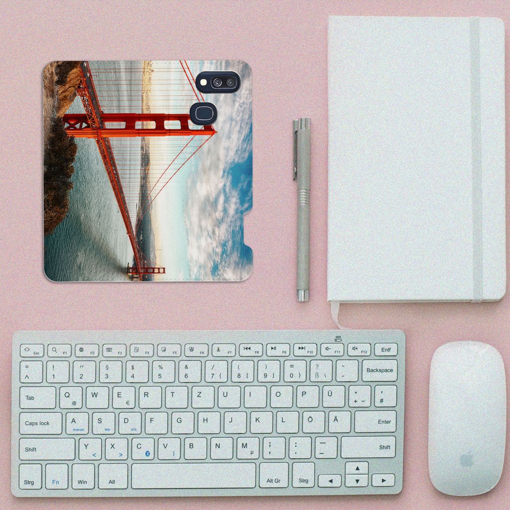 Samsung Galaxy A40 Book Cover Golden Gate Bridge