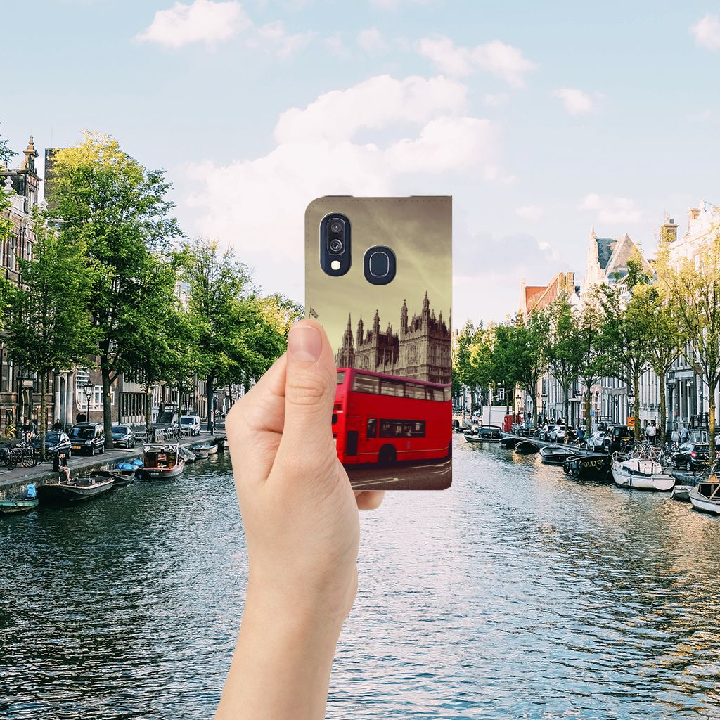 Samsung Galaxy A40 Book Cover Londen