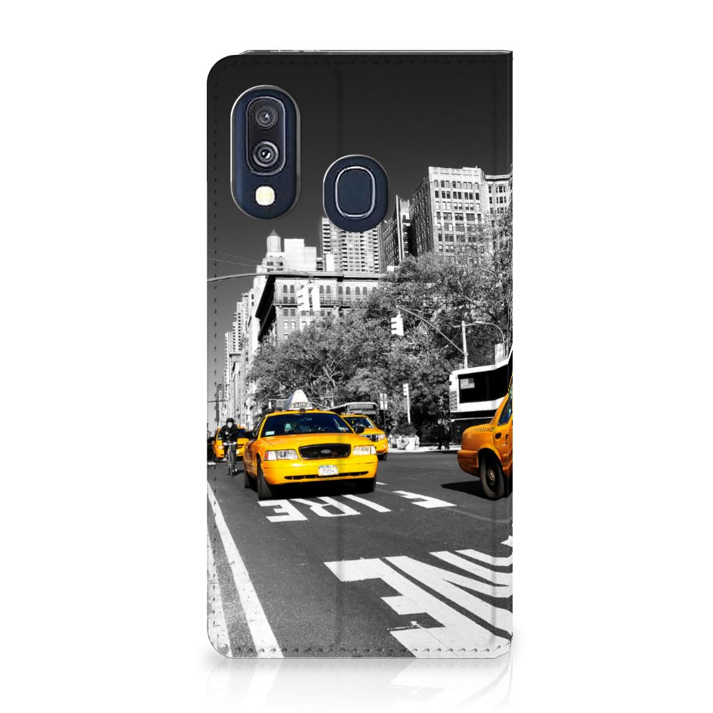 Samsung Galaxy A40 Book Cover New York Taxi