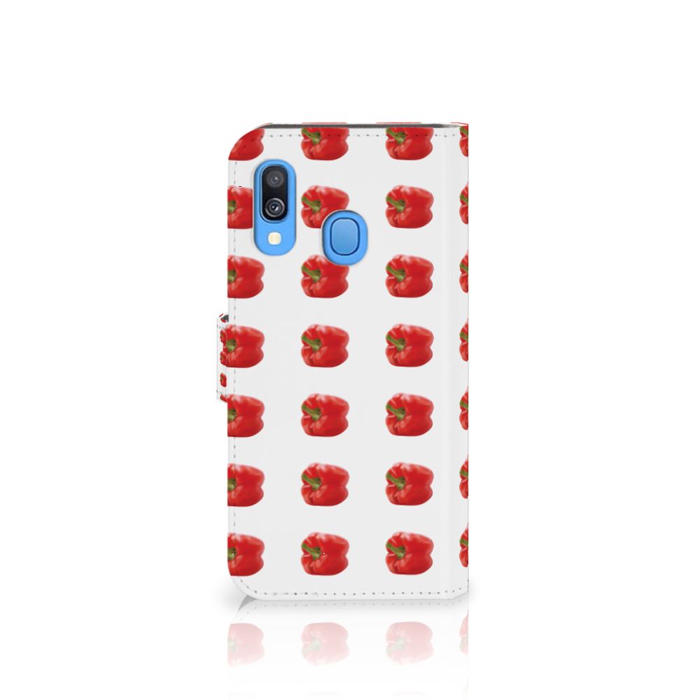 Samsung Galaxy A40 Book Cover Paprika Red