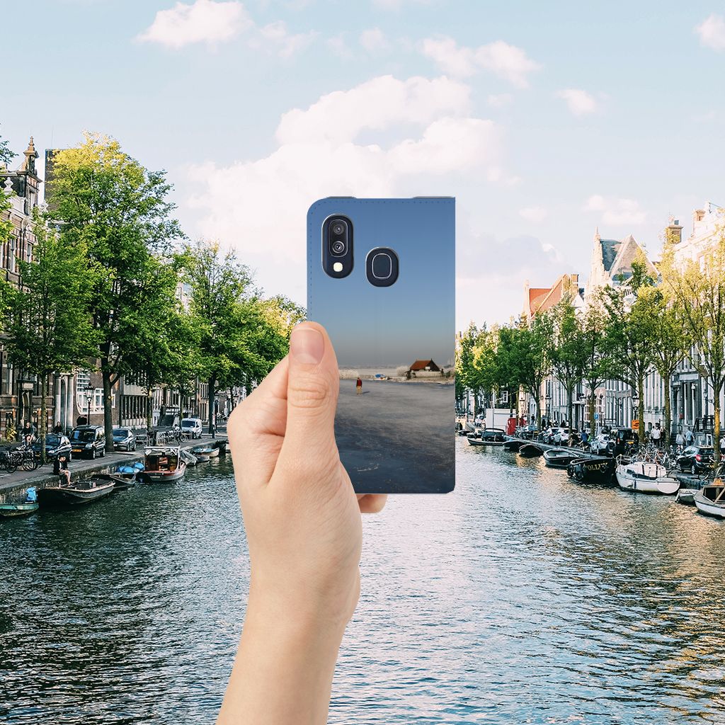 Samsung Galaxy A40 Book Cover Schaatsers