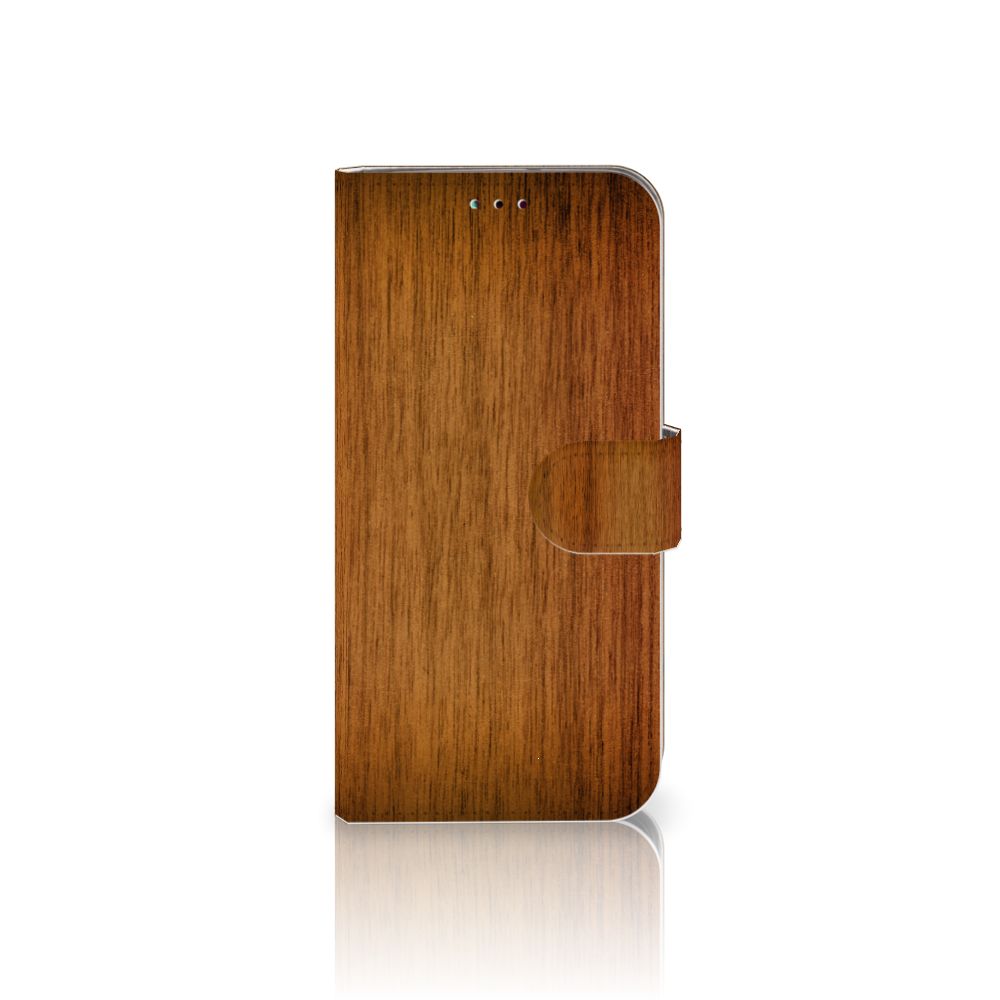 Samsung Galaxy A40 Book Style Case Donker Hout