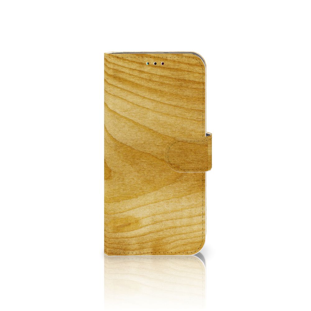 Samsung Galaxy A40 Book Style Case Licht Hout