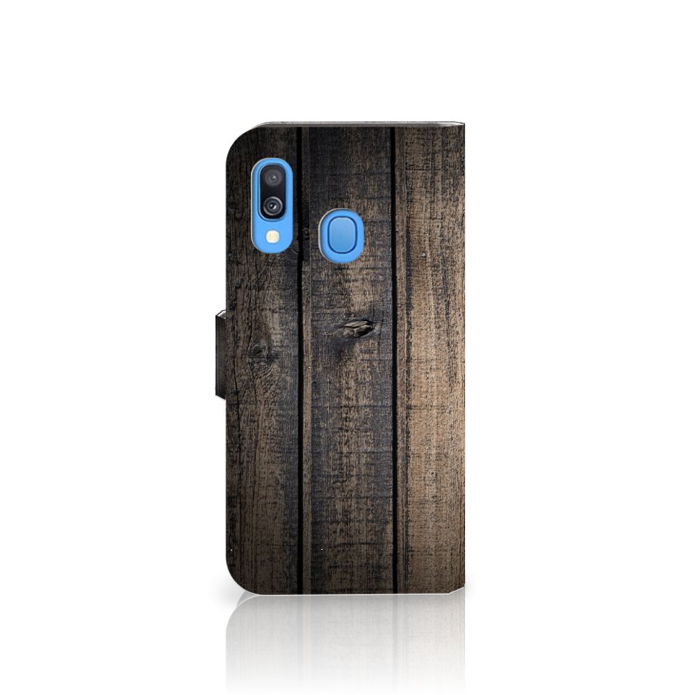Samsung Galaxy A40 Book Style Case Steigerhout