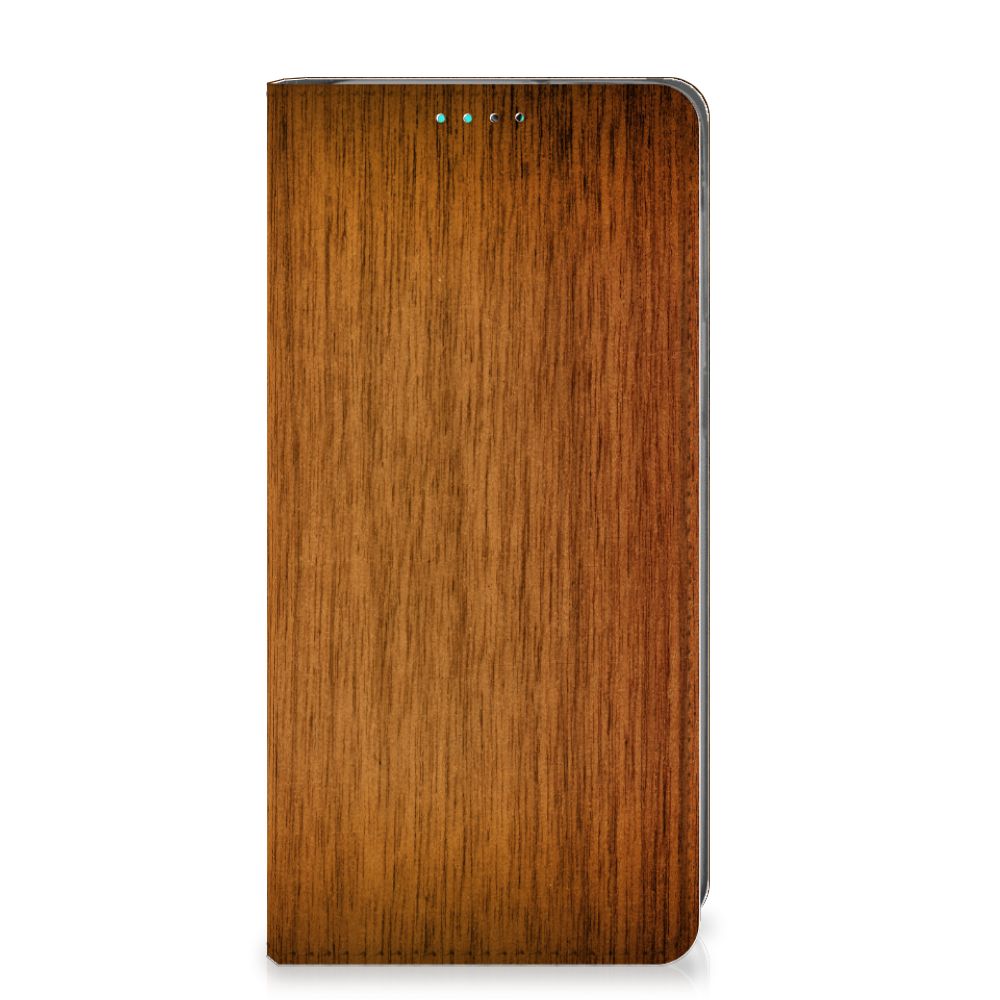 Samsung Galaxy A40 Book Wallet Case Donker Hout