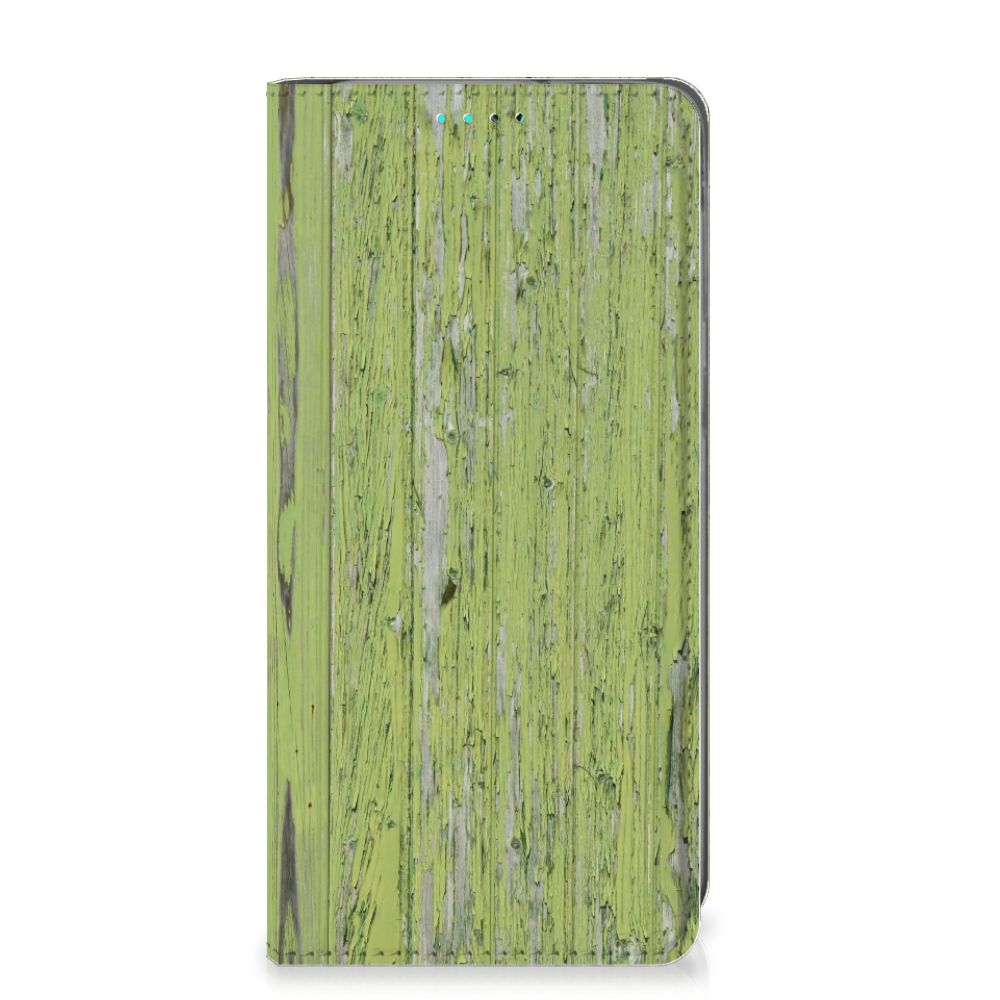 Samsung Galaxy A40 Book Wallet Case Green Wood