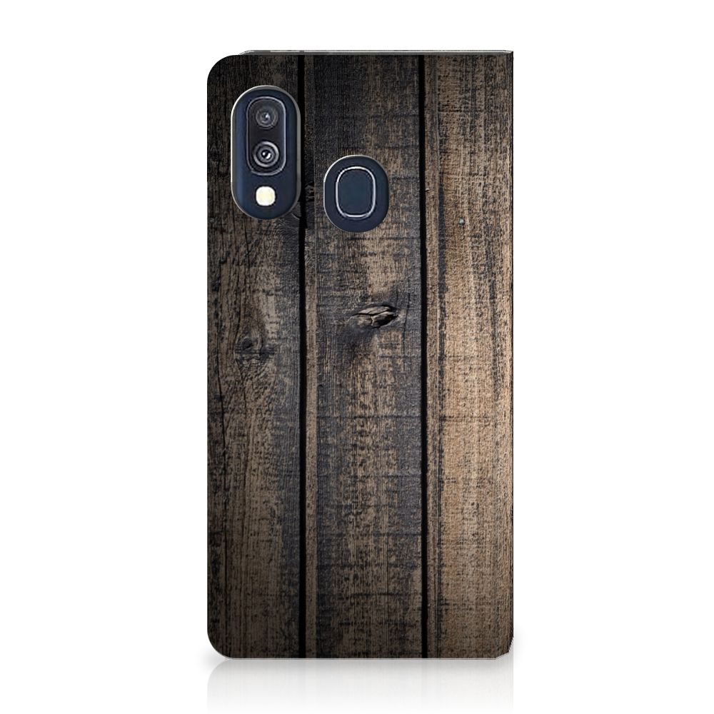 Samsung Galaxy A40 Book Wallet Case Steigerhout