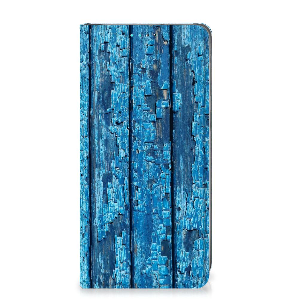 Samsung Galaxy A40 Book Wallet Case Wood Blue