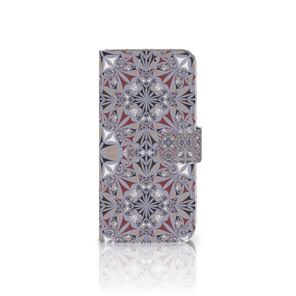 Samsung Galaxy A40 Bookcase Flower Tiles