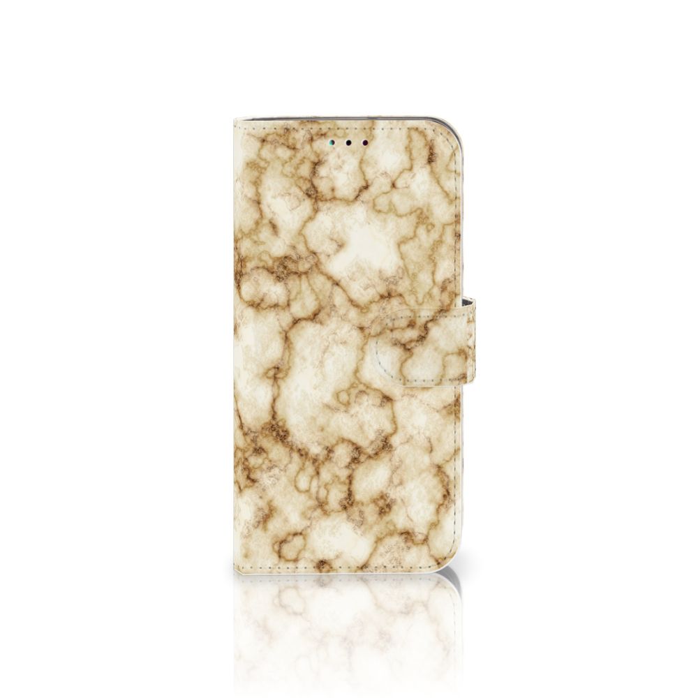 Samsung Galaxy A40 Bookcase Marmer Goud