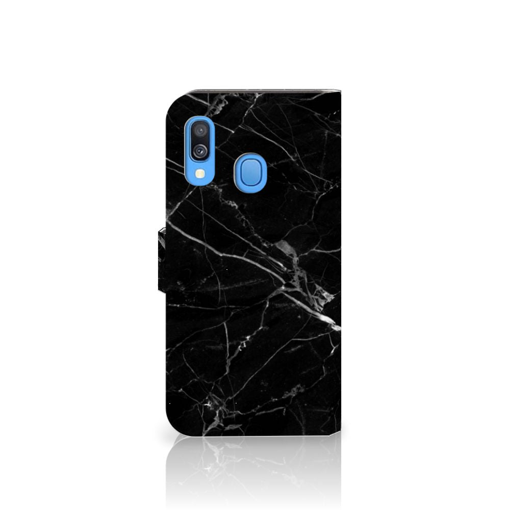 Samsung Galaxy A40 Bookcase Marmer Zwart - Origineel Cadeau Vader