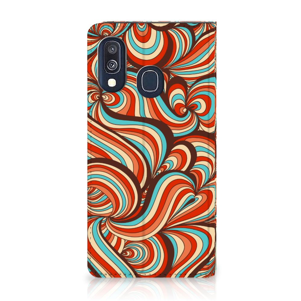 Samsung Galaxy A40 Bookcase Retro