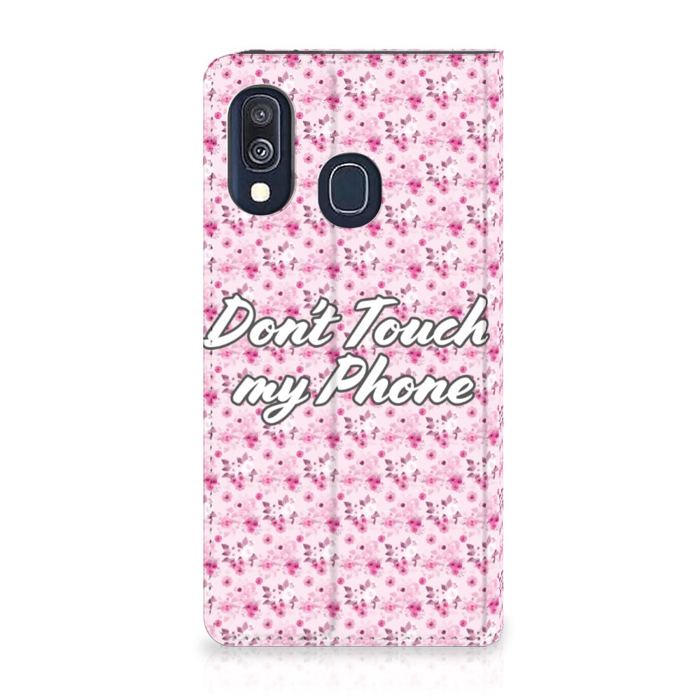 Samsung Galaxy A40 Design Case Flowers Pink DTMP
