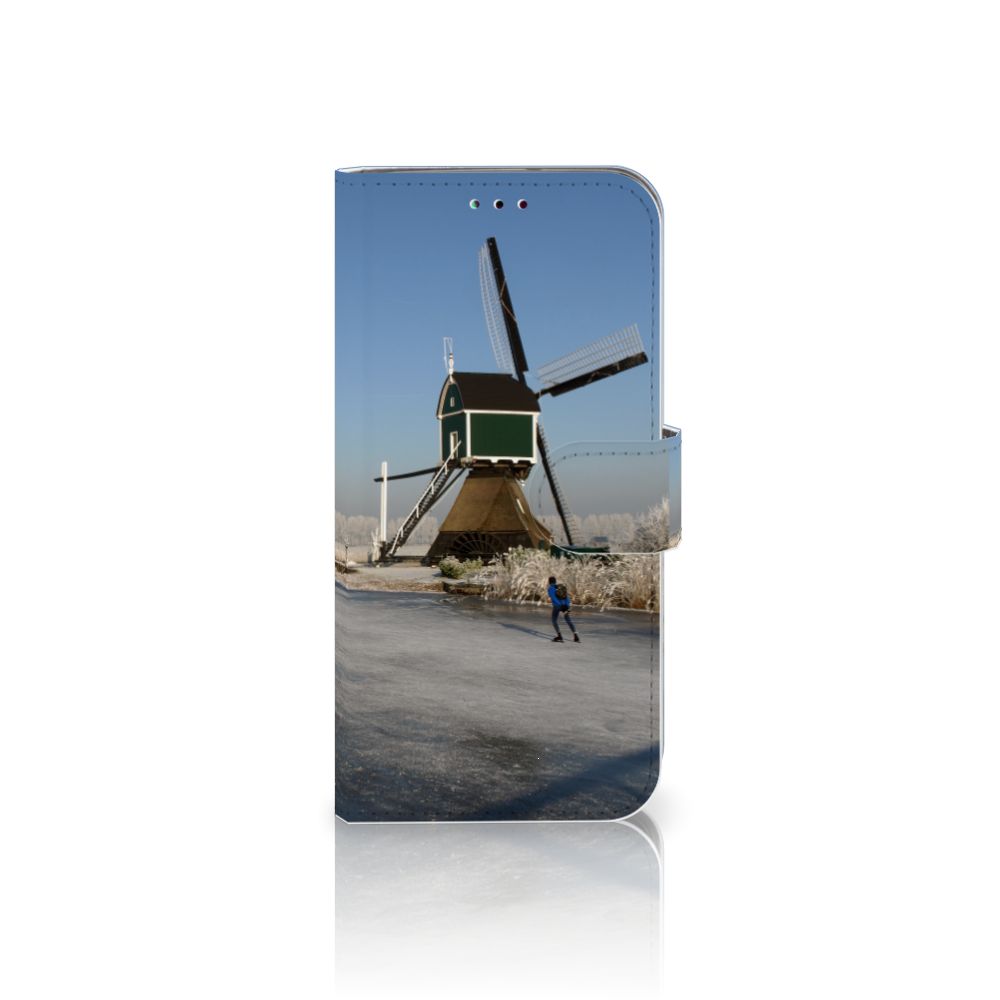 Samsung Galaxy A40 Flip Cover Schaatsers