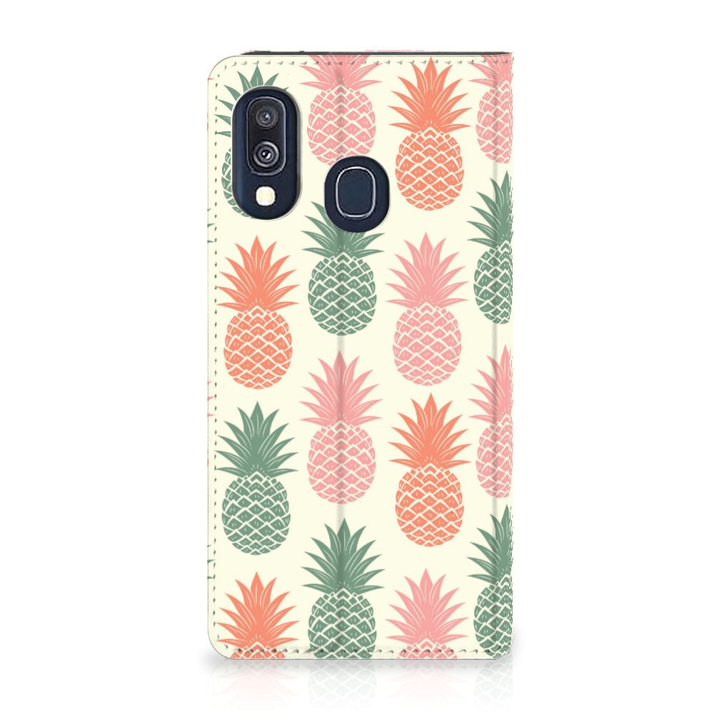 Samsung Galaxy A40 Flip Style Cover Ananas