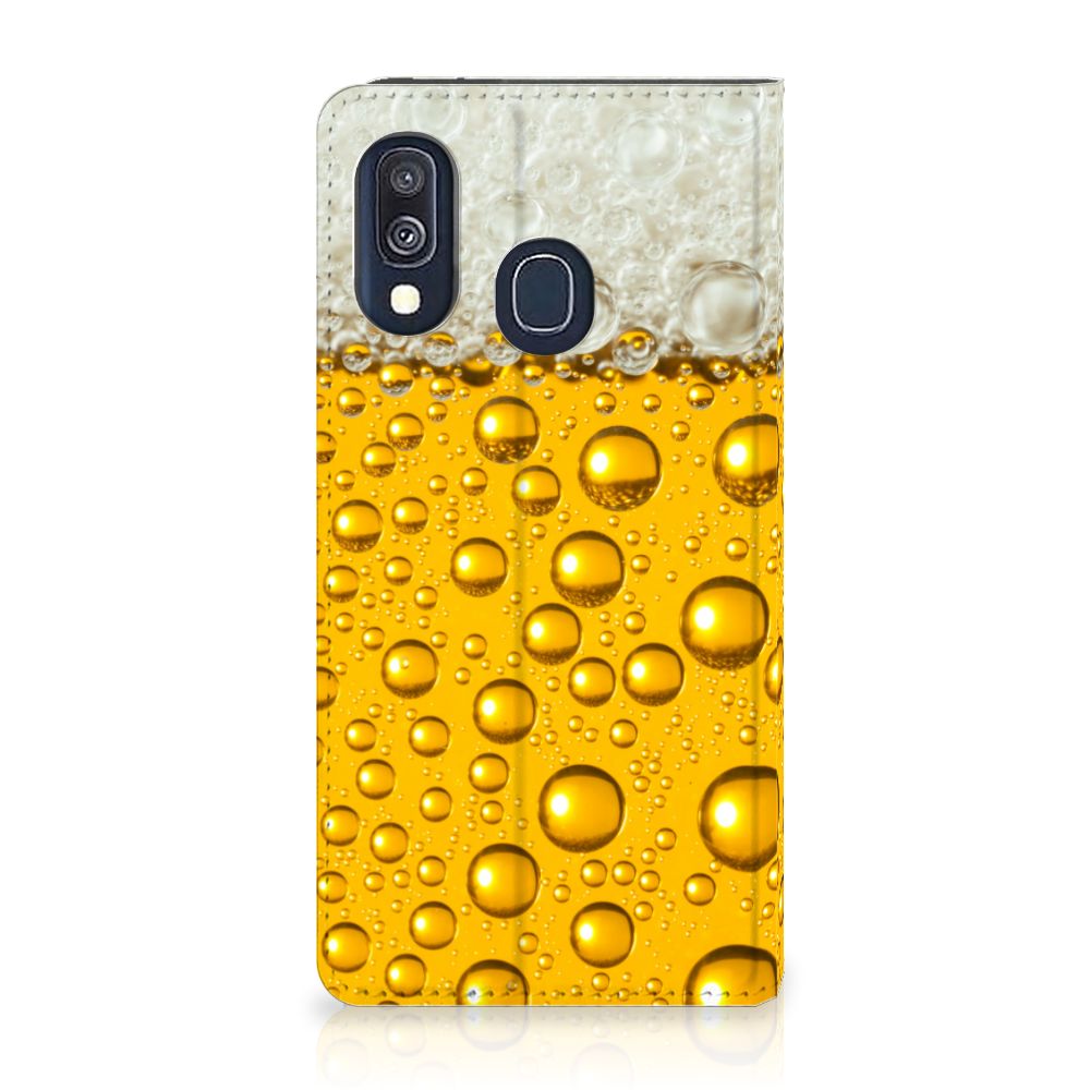 Samsung Galaxy A40 Flip Style Cover Bier
