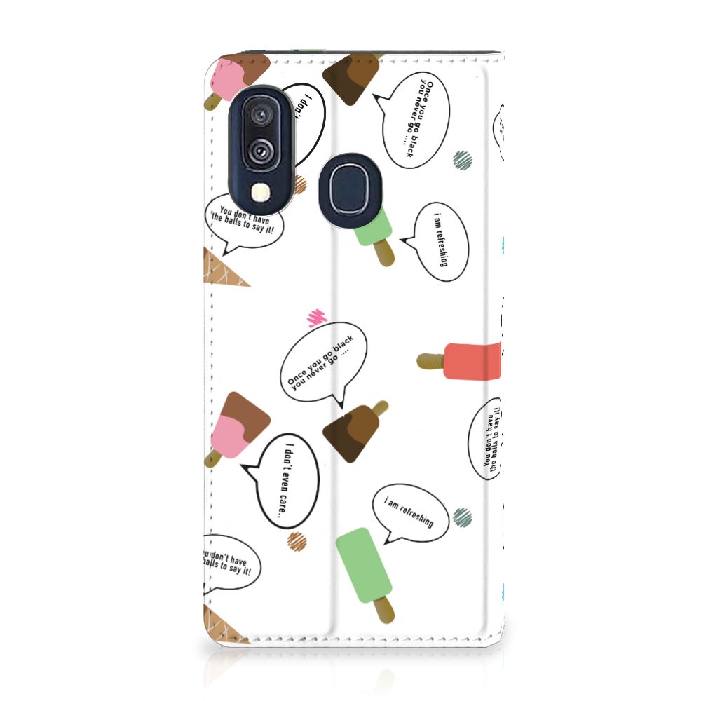 Samsung Galaxy A40 Flip Style Cover IJsjes