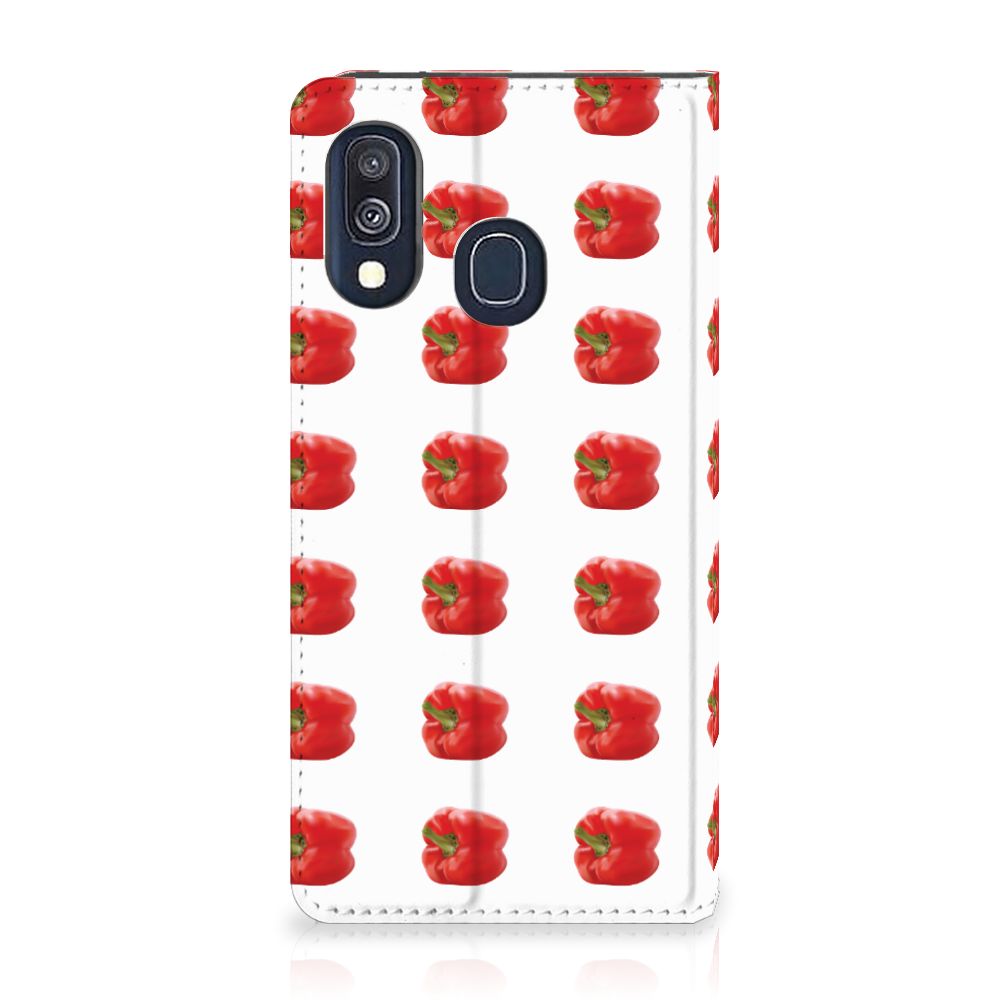 Samsung Galaxy A40 Flip Style Cover Paprika Red