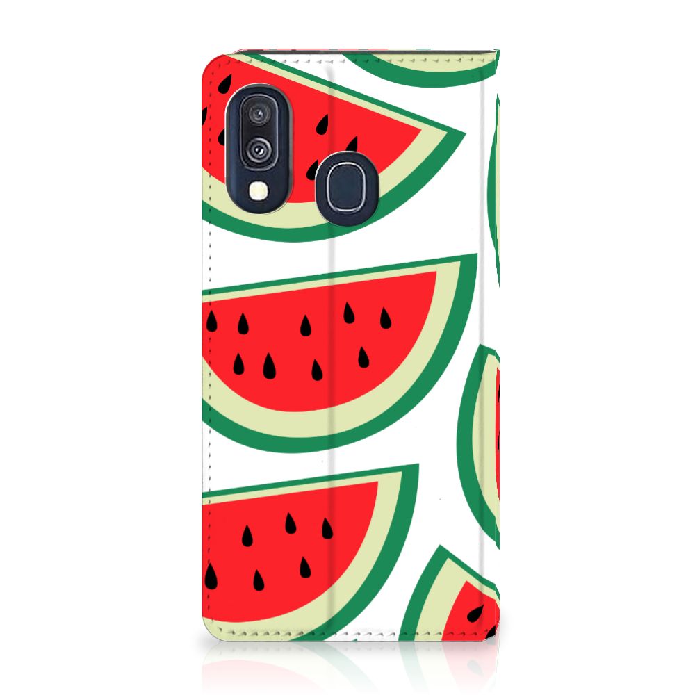 Samsung Galaxy A40 Flip Style Cover Watermelons