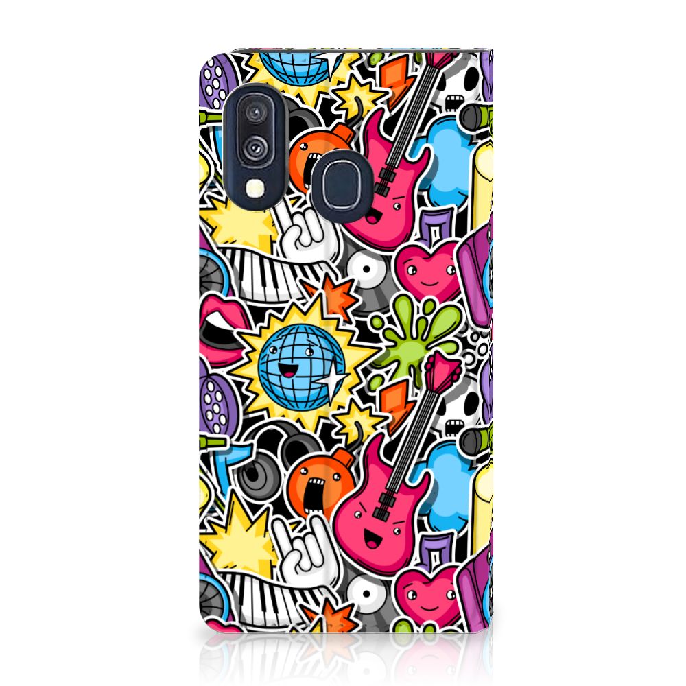 Samsung Galaxy A40 Hippe Standcase Punk Rock