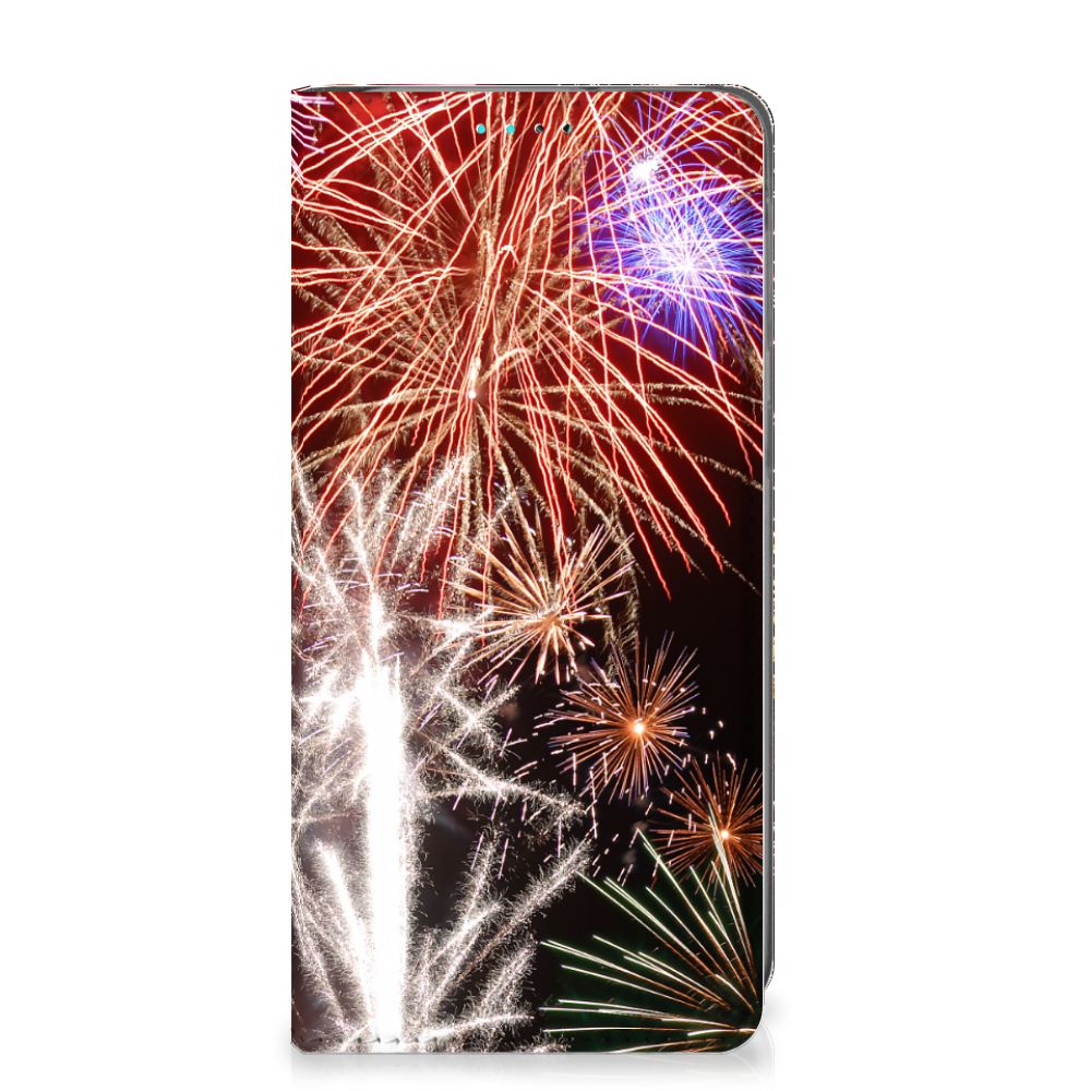 Samsung Galaxy A40 Hippe Standcase Vuurwerk
