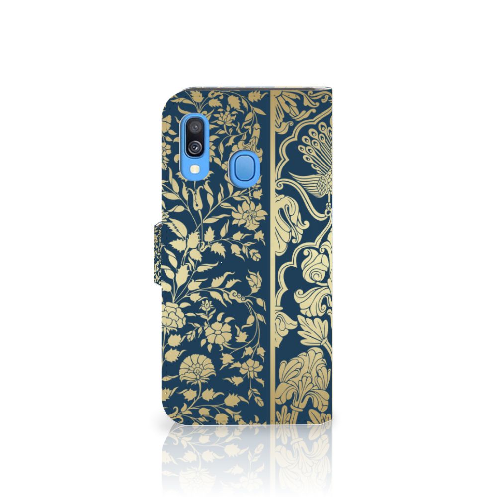 Samsung Galaxy A40 Hoesje Beige Flowers