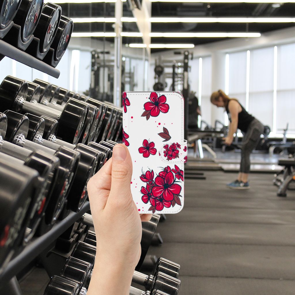 Samsung Galaxy A40 Hoesje Blossom Red