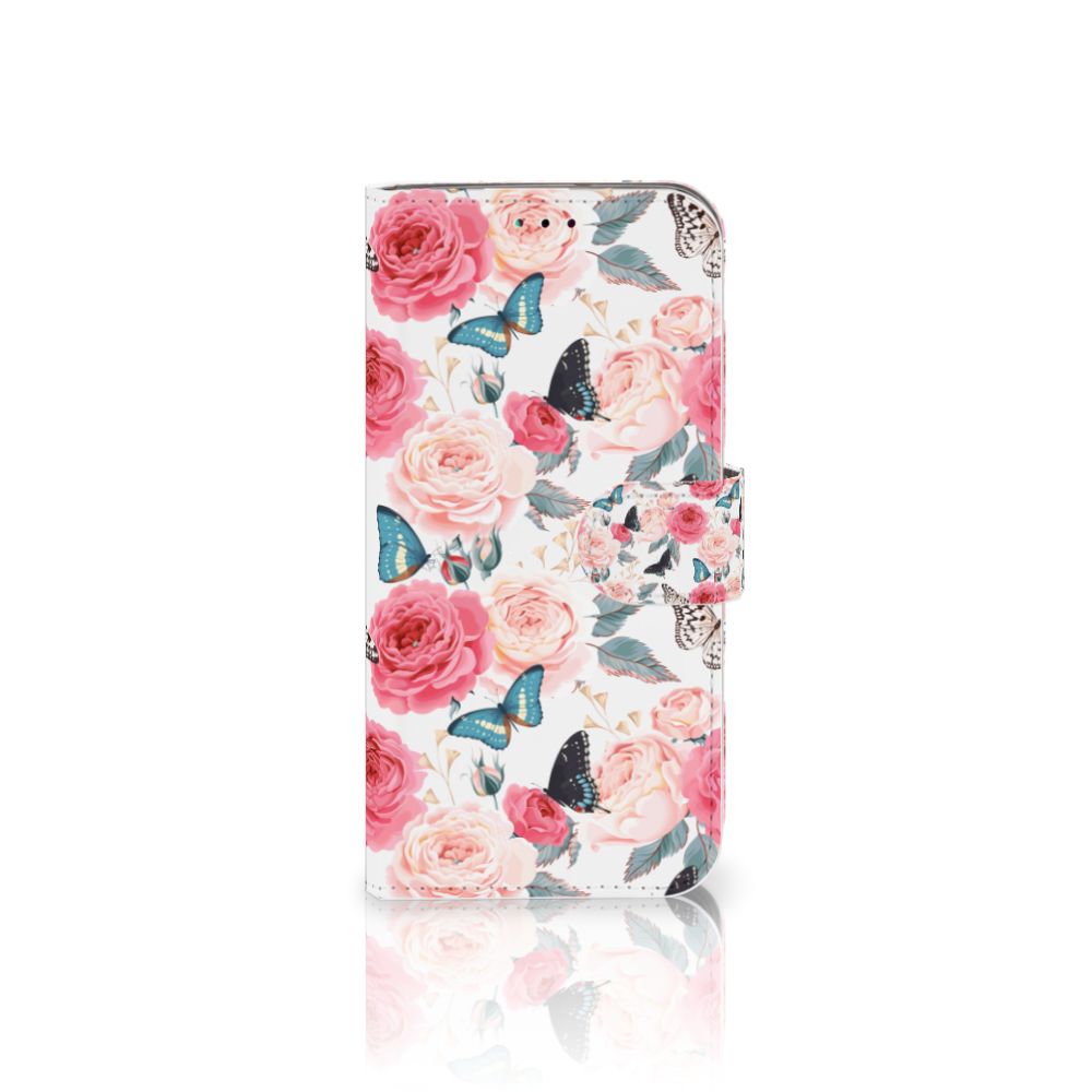 Samsung Galaxy A40 Hoesje Butterfly Roses