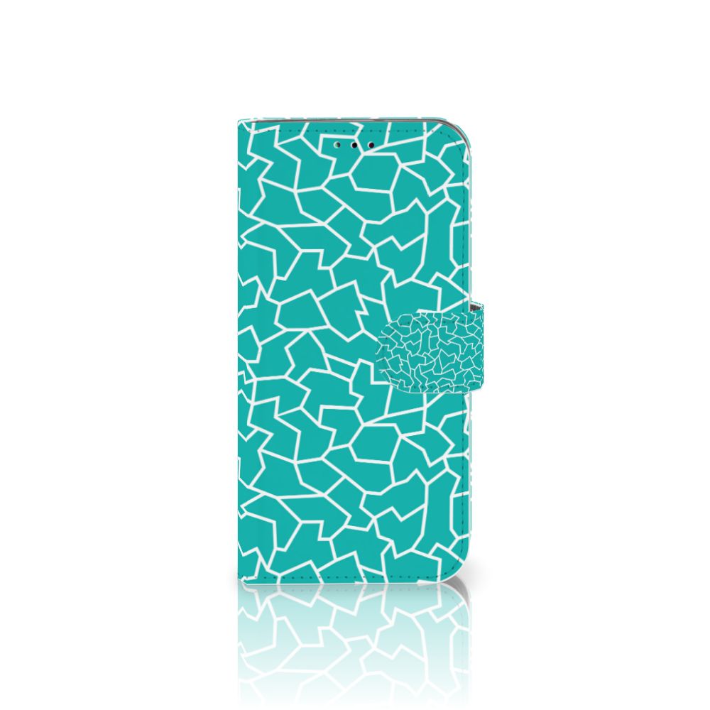 Samsung Galaxy A40 Hoesje Cracks Blue