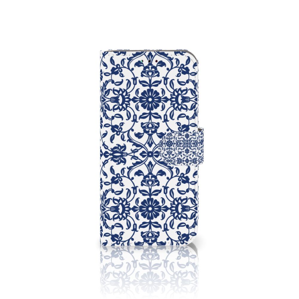Samsung Galaxy A40 Hoesje Flower Blue