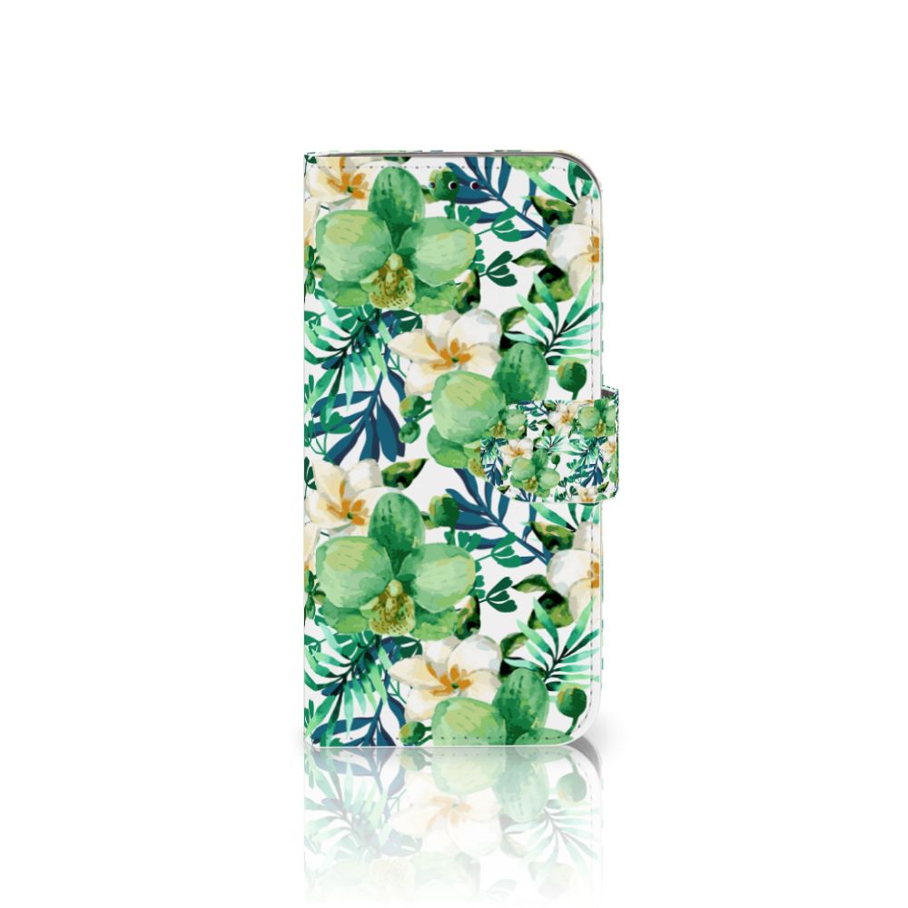 Samsung Galaxy A40 Hoesje Orchidee Groen