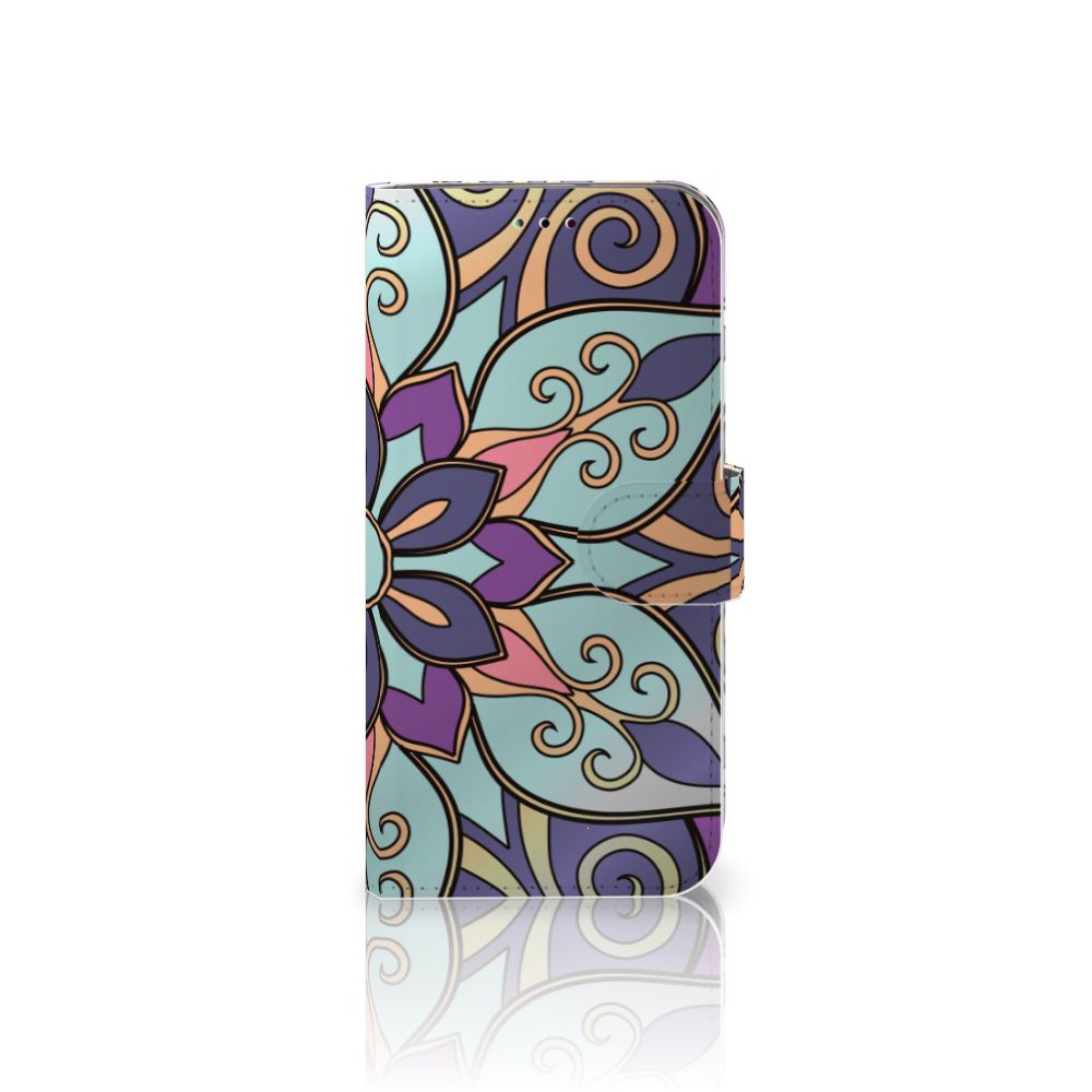 Samsung Galaxy A40 Hoesje Purple Flower