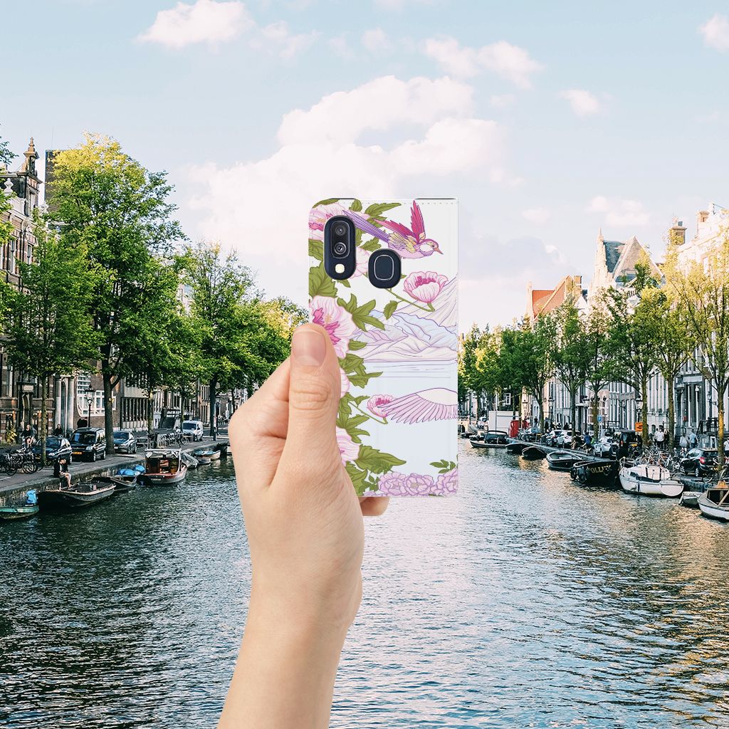 Samsung Galaxy A40 Hoesje maken Bird Standing
