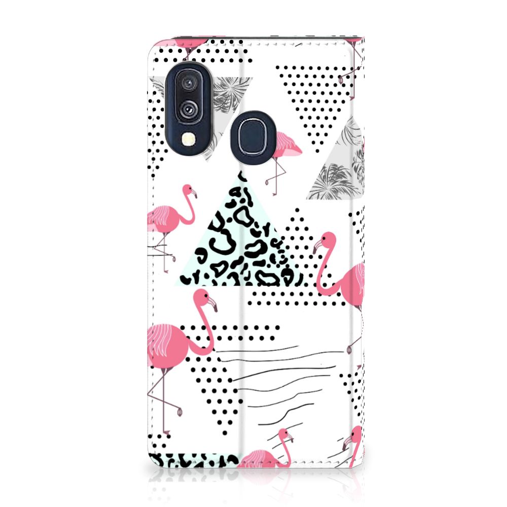 Samsung Galaxy A40 Hoesje maken Flamingo Triangle