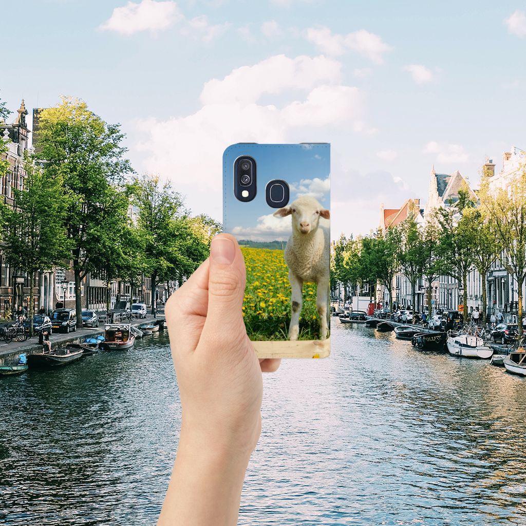 Samsung Galaxy A40 Hoesje maken Schaap en Lammetje