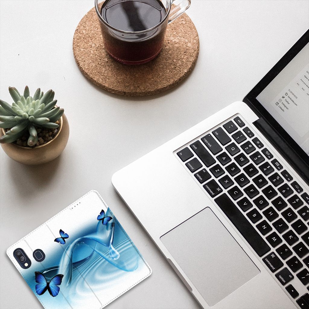 Samsung Galaxy A40 Hoesje maken Vlinders