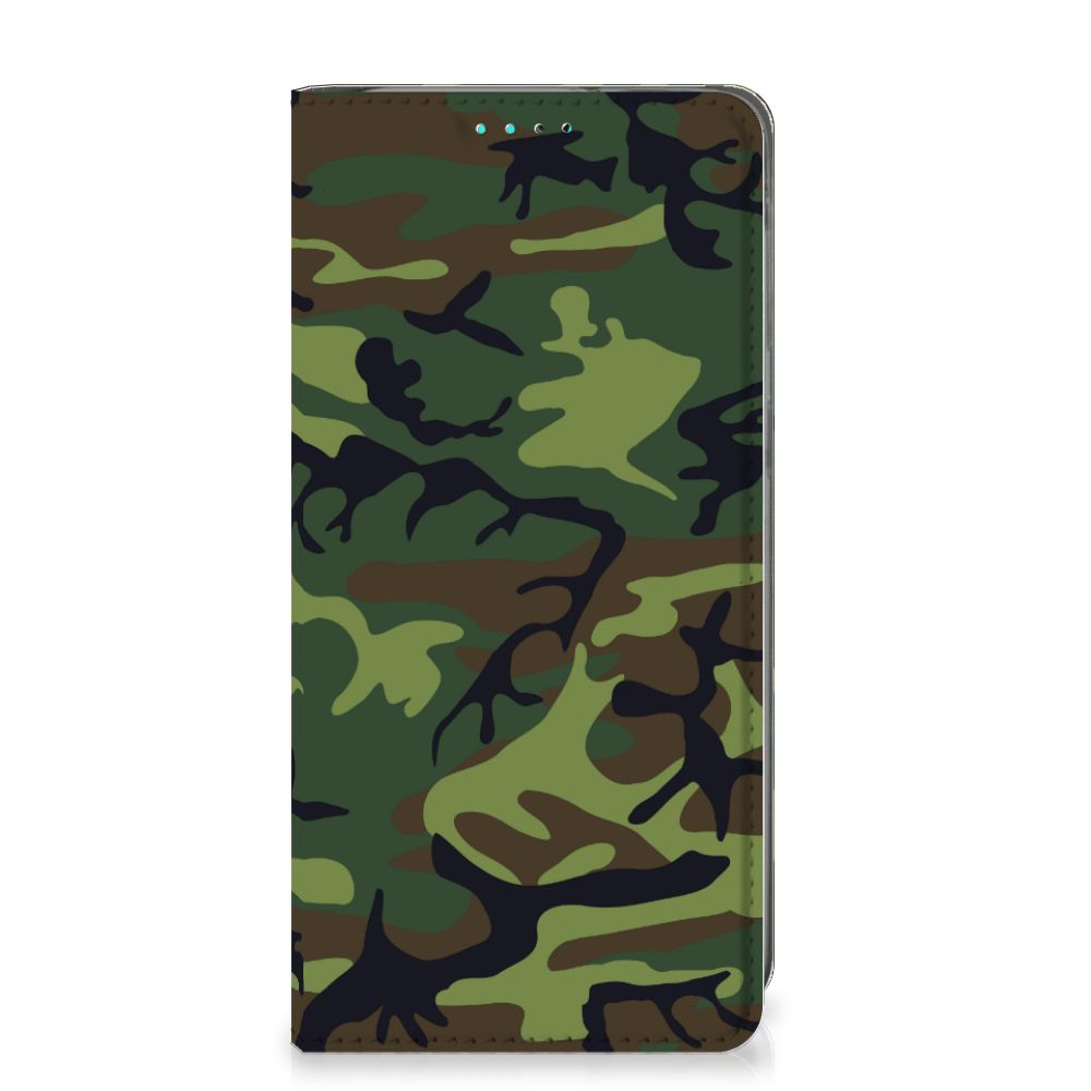 Samsung Galaxy A40 Hoesje met Magneet Army Dark
