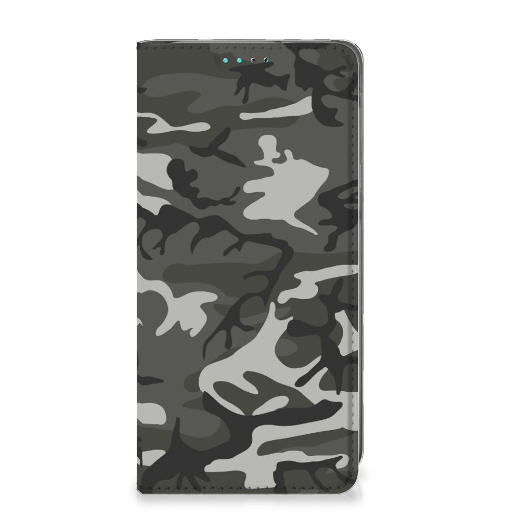 Samsung Galaxy A40 Hoesje met Magneet Army Light
