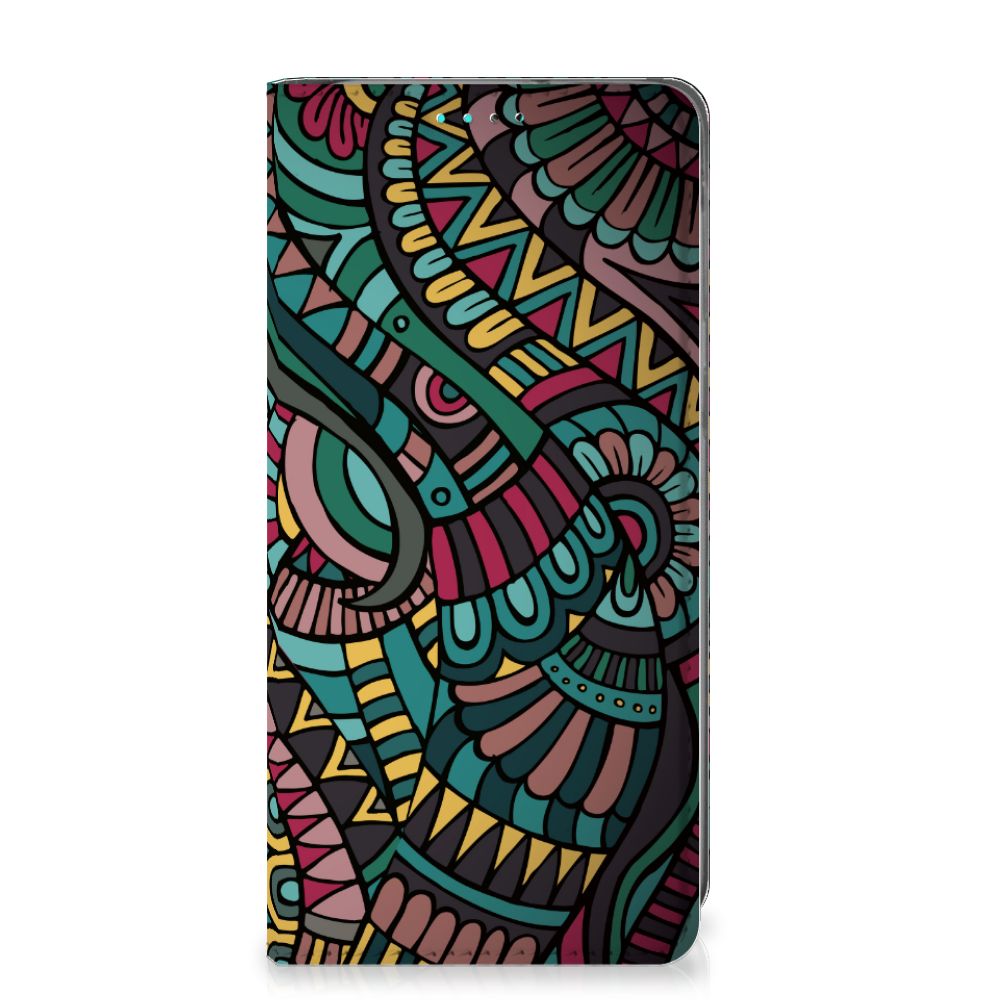 Samsung Galaxy A40 Hoesje met Magneet Aztec