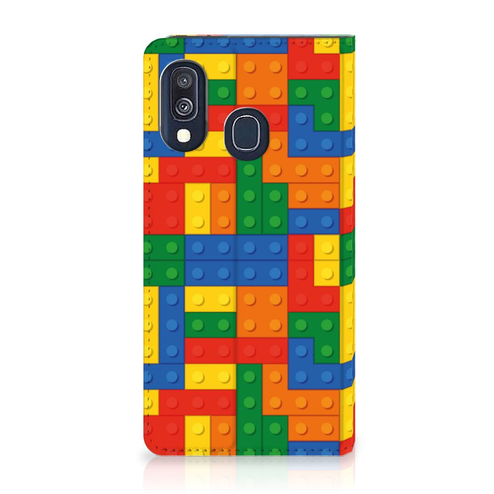 Samsung Galaxy A40 Hoesje met Magneet Blokken