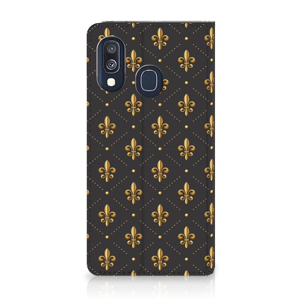 Samsung Galaxy A40 Hoesje met Magneet Franse Lelie
