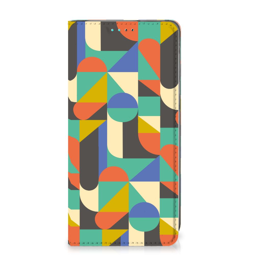 Samsung Galaxy A40 Hoesje met Magneet Funky Retro