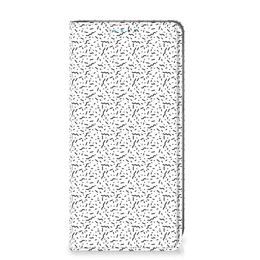 Samsung Galaxy A40 Hoesje met Magneet Stripes Dots