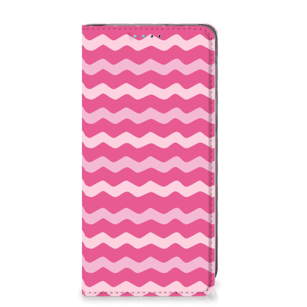 Samsung Galaxy A40 Hoesje met Magneet Waves Pink