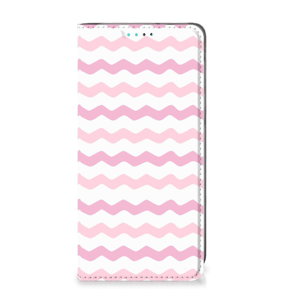 Samsung Galaxy A40 Hoesje met Magneet Waves Roze