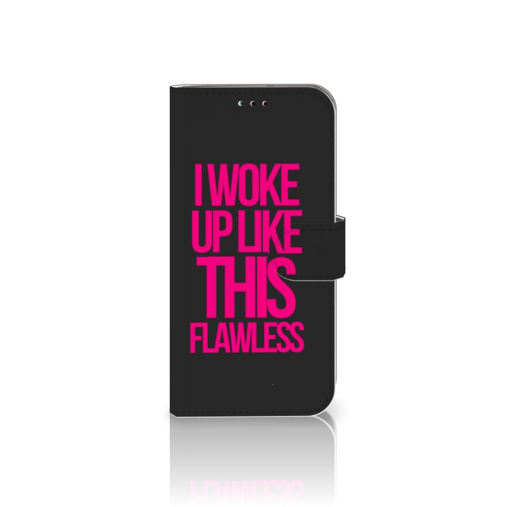 Samsung Galaxy A40 Hoesje met naam Woke Up - Origineel Cadeau Zelf Maken