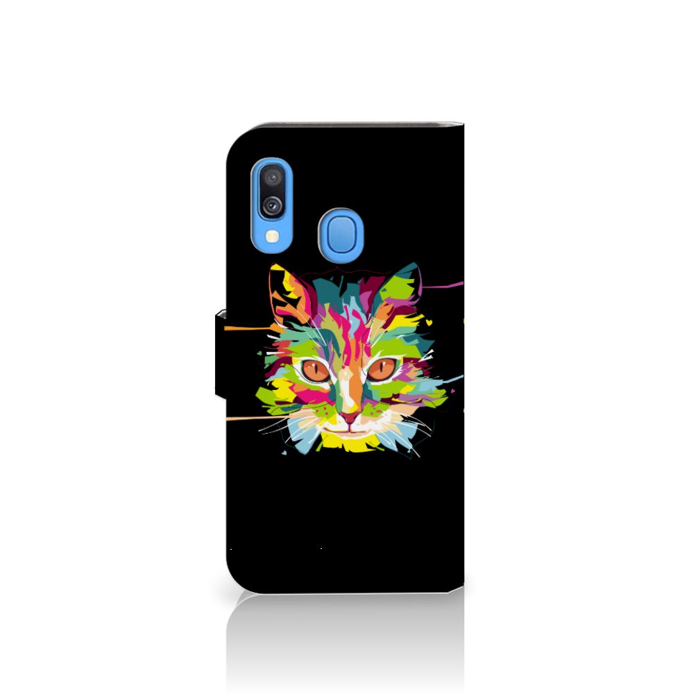 Samsung Galaxy A40 Leuk Hoesje Cat Color